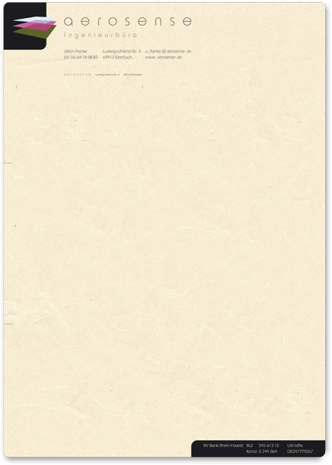 Briefpapier Aerosense