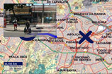 Screenshot Interaktive Karte Website Dokumentarfilm Camelô -Straßenhändler in Rio de Janeiro