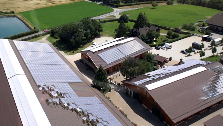 Werbevideo Großdachsolaranlage auf Reitanlagen